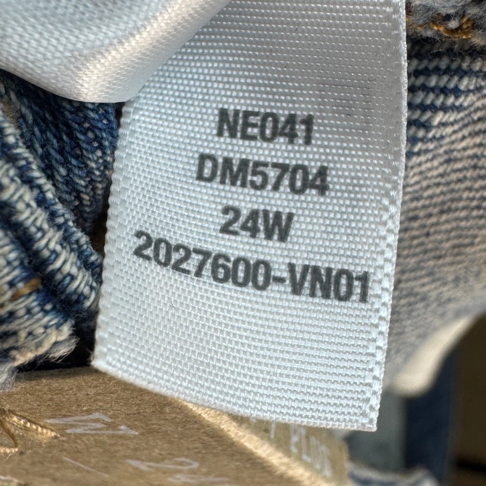 Madewell Womens Mid-Rise Perfect Vintage Ainsdale Wash Jeans Knee-Rip Plus 24W - Picture 9 of 16